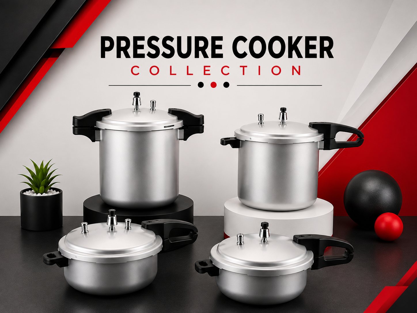 A modern and safe pressure cooker